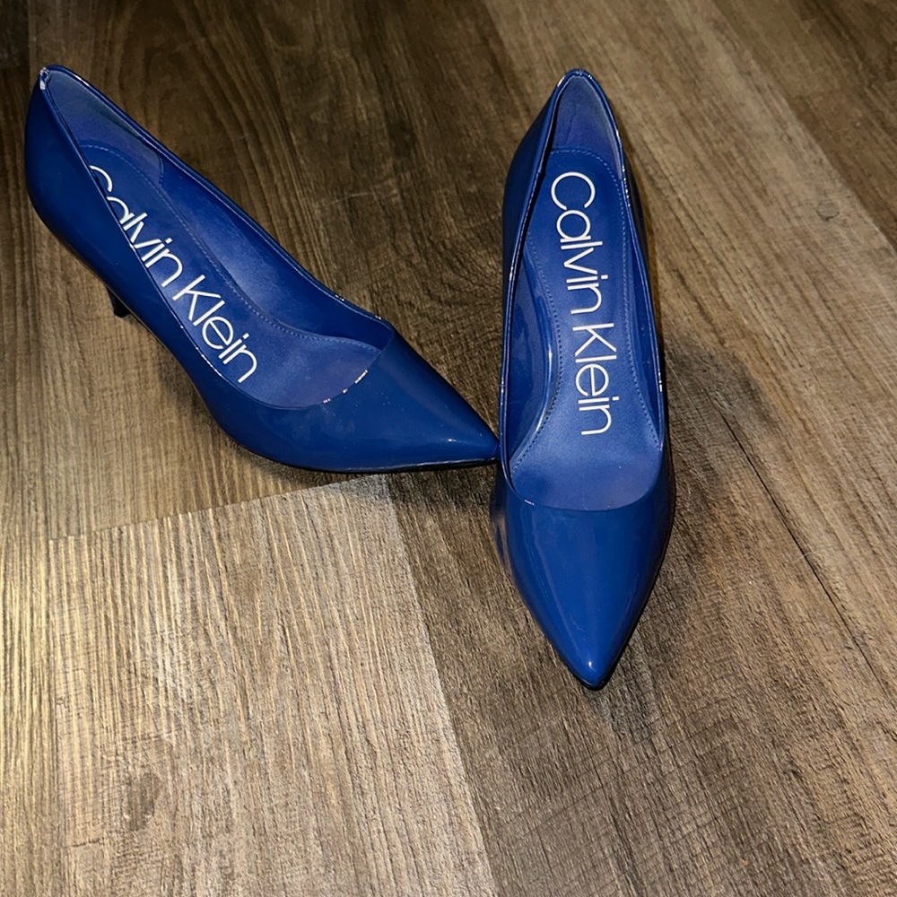 Calvin Klein Blue Heels